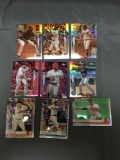 9 Card Lot of REFRACTORS and PRIZMS with Stars and Rookies from Huge Collection