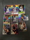 9 Card Lot of REFRACTORS and PRIZMS with Stars and Rookies from Huge Collection