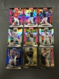 9 Card Lot of REFRACTORS and PRIZMS with Stars and Rookies from Huge Collection