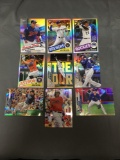 9 Card Lot of REFRACTORS and PRIZMS with Stars and Rookies from Huge Collection