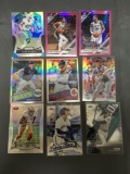 9 Card Lot of REFRACTORS and PRIZMS with Stars and Rookies from Huge Collection