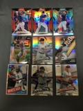 9 Card Lot of REFRACTORS and PRIZMS with Stars and Rookies from Huge Collection