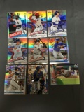 9 Card Lot of REFRACTORS and PRIZMS with Stars and Rookies from Huge Collection