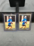 2 Card Lot of 2001 Topps STEVE SMITH Panthers ROOKIE Football Cards
