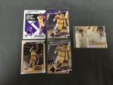5 Card Lot of LEBRON JAMES Los Angeles Lakers Basketball Cards