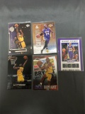 5 Card Lot of KOBE BRYANT Los Angeles Lakers Basketball Cards