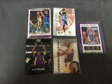 5 Card Lot of KOBE BRYANT Los Angeles Lakers Basketball Cards