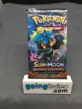 Factory Sealed Pokemon Sun & Moon BURNING SHADOWS 10 Card Booster Pack