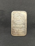 5 Gram .999 Fine Silver Monarch Precious Metals Silver Bullion Bar