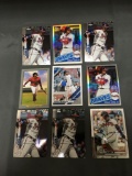 9 Card Lot of RONALD ACUNA JR. Atlanta Braves Baseball Cards from Huge Collection