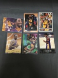 6 Card Lot of KOBE BRYANT Los Angeles Lakers Basketball Cards from Huge Collection