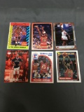 6 Card Lot of MICHAEL JORDAN Chicago Bulls Basketball Cards from Huge Collection