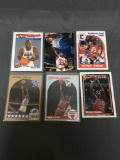 6 Card Lot of MICHAEL JORDAN Chicago Bulls Basketball Cards from Huge Collection