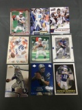 9 Card Lot of PEYTON MANNING Indianapolis Colts Football Cards from Huge Collection