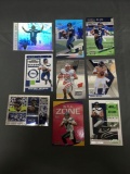 9 Card Lot of RUSSELL WILSON Seattle Seahawks Football Cards from Huge Collection