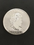 1 Troy Ounce 2018 Canada 1 Troy Ounce .999 Fine Silver Maple Leaf Silver Bullion Round Coin