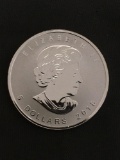 1 Troy Ounce 2018 Canada 1 Troy Ounce .999 Fine Silver Maple Leaf Silver Bullion Round Coin