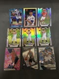 9 Card Lot of REFRACTORS and PRIZMS with Stars and Rookies from Huge Collection