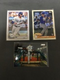 3 Card Lot of 2020 GAVIN LUX Los Angeles Dodgers ROOKIE Baseball Cards