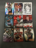 9 Card Lot of SERIAL NUMBERED Sports Cards with Stars and Rookies from Huge Collection