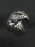 3.8 Ounce .999 Fine Silver Eagle Head Poured Silver Bar from Estate - WOW HIGH END