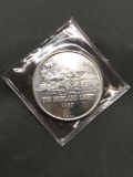 1 Troy Ounce .999 Fine Silver Highland Light Railroad Silver Bullion Round Coin
