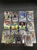 15 Card Lot of 2019 & 2020 Football ROOKIE Cards with Stars from Huge Collection