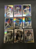 9 Card Lot of REFRACTORS and PRIZMS with Stars and Rookies from Huge Collection