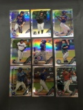 9 Card Lot of REFRACTORS and PRIZMS with Stars and Rookies from Huge Collection