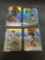 4 Card Lot of 2018 Refractor & Prizm MASON RUDOLPH Pittsburgh Steelers Football ROOKIE Cards - WOW