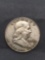 1958-D United States Franklin Silver Half Dollar - 90% Silver Coin