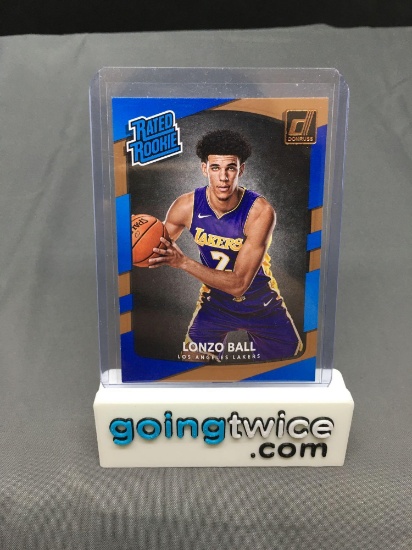 2017-18 Panini Donruss #199 LONZO BALL Lakers ROOKIE Basketball Card