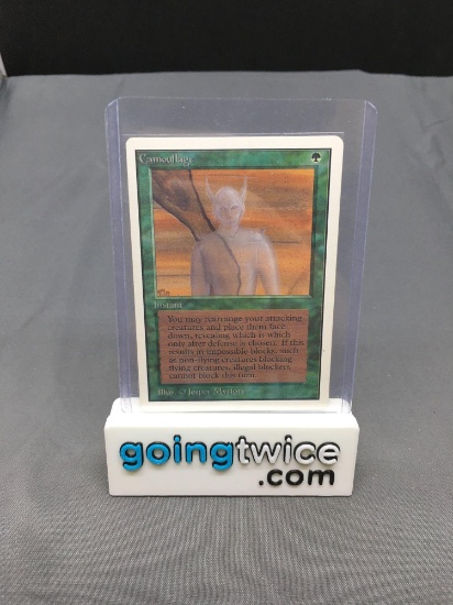 Vintage Magic the Gathering Unlimited CAMOUFLAGE Trading Card from MTG Estate Collection