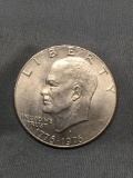 1976 United States Eisenhower Bicentennial Commemorative Dollar Coin from Estate