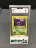 GMA Graded 1999 Pokemon Fossil #48 GRIMER Trading Card - MINT 9