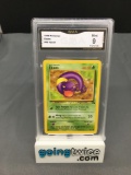 GMA Graded 1999 Pokemon Fossil #46 EKANS Trading Card - MINT 9