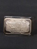 1 Troy Ounce .999 Fine Silver AMERICA'S HEROES Silver Bullion Bar