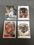 4 Card Lot of Football Rookie Cards - Rob Gronkowski, Antonio Brown, Gardner Minshew & Chase Young!