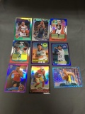 9 Card Lot of REFRACTORS and PRIZMS with Stars and Rookies from Huge Collection