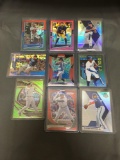 9 Card Lot of REFRACTORS & PRIZMS from Huge Collection with Stars & Rookie Cards