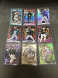 9 Card Lot of REFRACTORS & PRIZMS from Huge Collection with Stars & Rookie Cards