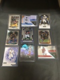 9 Card Lot of Football ROOKIE Cards and Prospects - NEWER YEARS - with Stars from Huge Collection