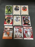 9 Card Lot of Football ROOKIE Cards and Prospects - NEWER YEARS - with Stars from Huge Collection