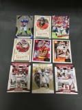 9 Card Lot of Football ROOKIE Cards and Prospects - NEWER YEARS - with Stars from Huge Collection