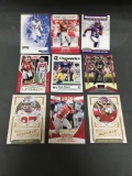 9 Card Lot of Football ROOKIE Cards and Prospects - NEWER YEARS - with Stars from Huge Collection