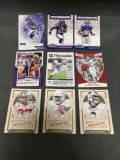 9 Card Lot of Football ROOKIE Cards and Prospects - NEWER YEARS - with Stars from Huge Collection