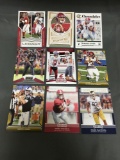9 Card Lot of Football ROOKIE Cards and Prospects - NEWER YEARS - with Stars from Huge Collection