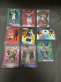 9 Card Lot of REFRACTORS and PRIZMS with Stars and Rookies from Huge Collection