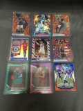 9 Card Lot of REFRACTORS and PRIZMS with Stars and Rookies from Huge Collection