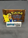 Factory Sealed 1999 Topps Pokemon TV Animation Edition 8 Card Pack - RARE